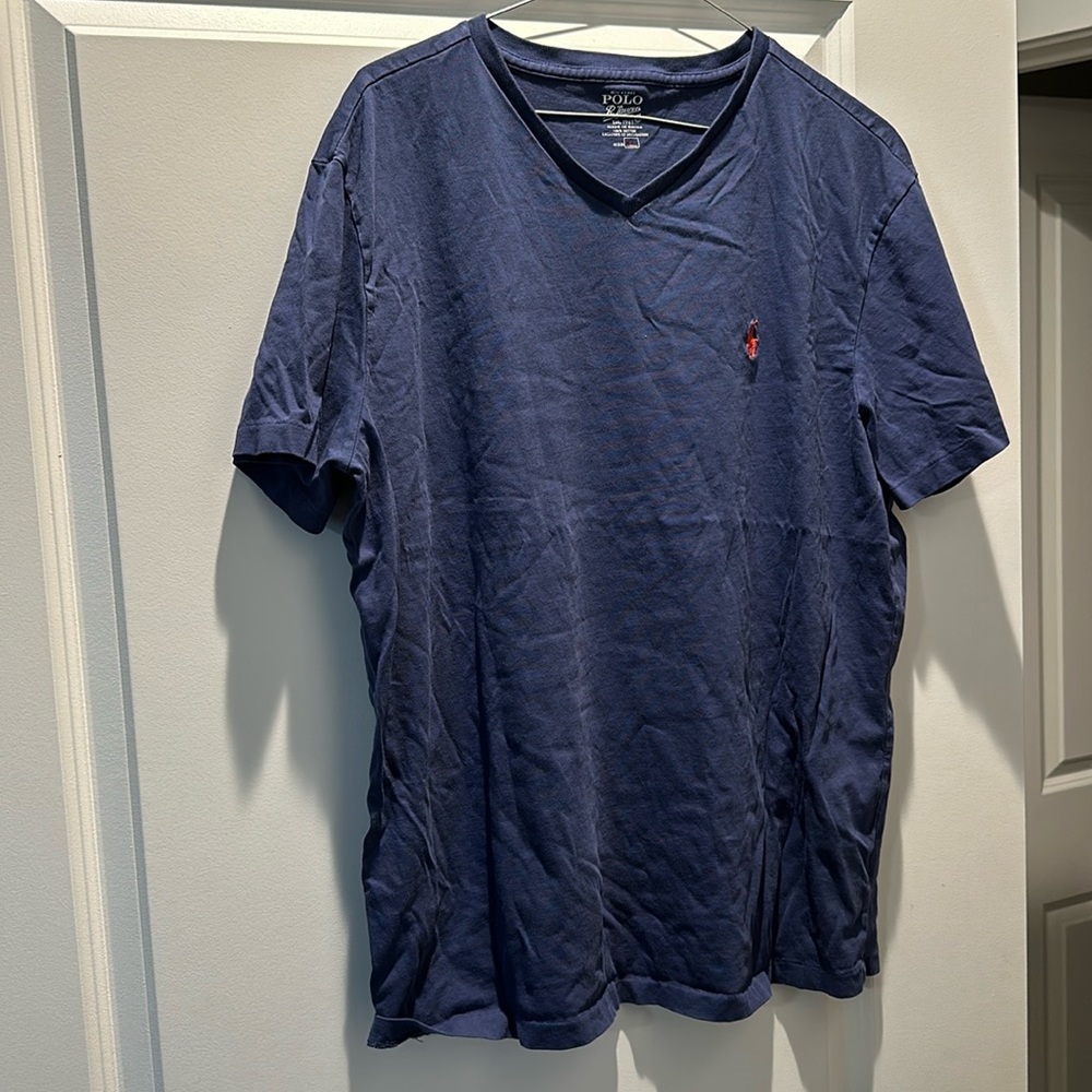 Ralph Lauren Soft Purple V-Neck T-Shirt “L”